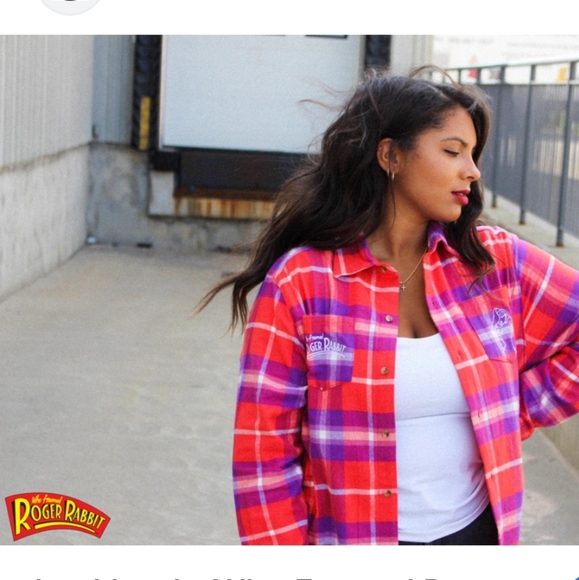 Cakeworthy Jessica Rabbit Flannel - Picture 2 of 16